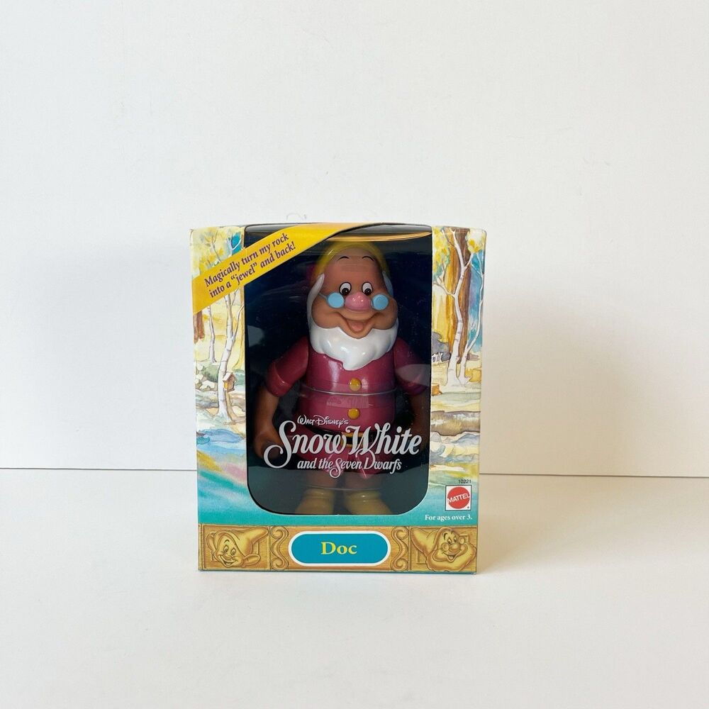 1992 Mattel Disney Snow White and the 7 Dwarfs Doc Doll Magic Color Change